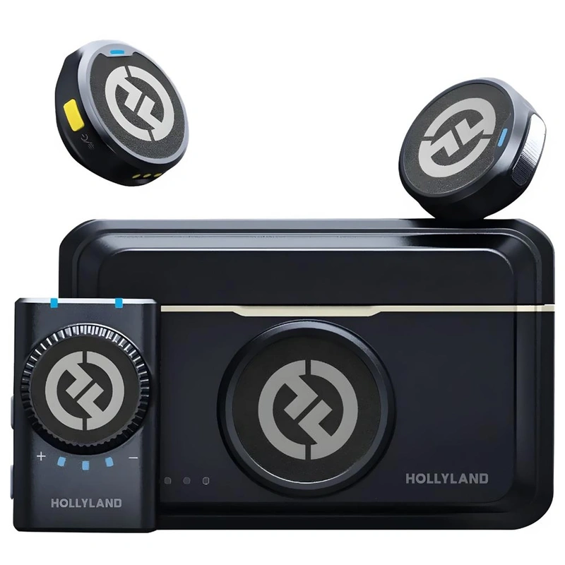 Microfone Hollyland Lark M2 Lavalier Duo Wireless - Shine Charcoal USB-C