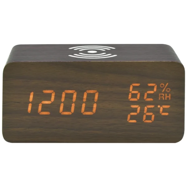 Relógio Despertador de mesa Satellite AC-T13W - Marrom