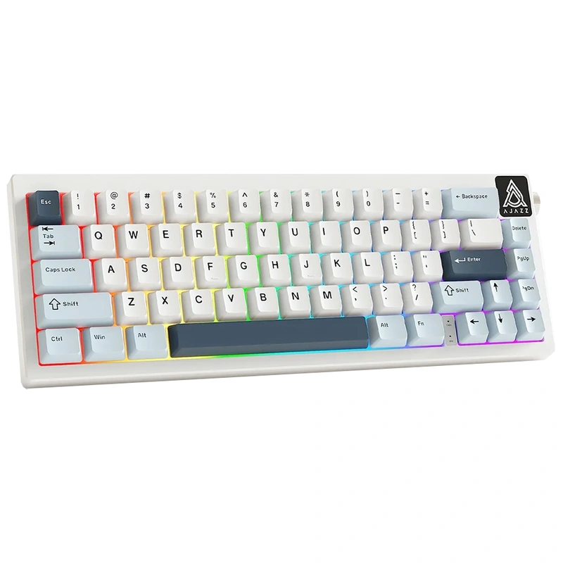 Teclado Gamer Mecânico Ajazz AK650 Nacodexx Mini USB RGB Sea Salt Inglês Azul (986468) - Imagem 2