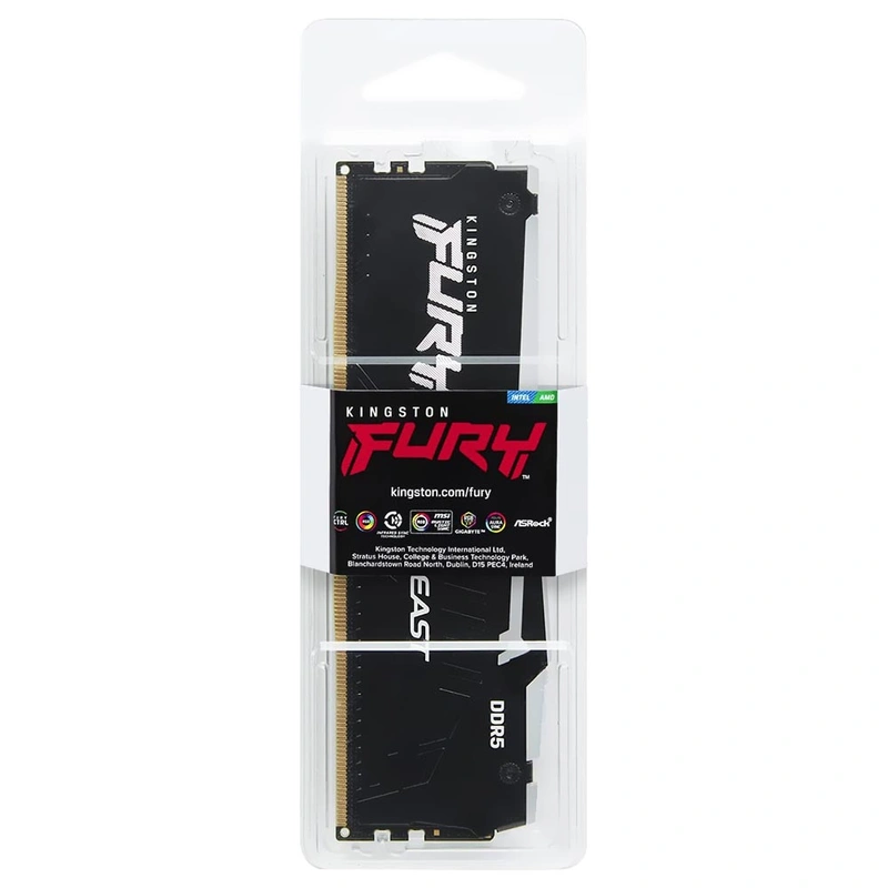 Memória RAM Kingston Fury Beast 16GB 6400MHz RGB - Preto (KF564C32BBEA-16) - Imagem 3