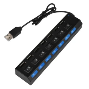 Hub USB 2.0 Satellite A-HUB16 7 Portas 480Mbps - Preto