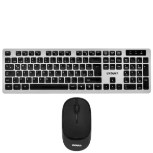 Teclado + Mouse Satellite AK-762G Wireless Espanhol - Preto Prata