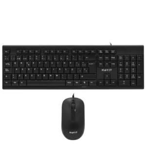 Teclado + Mouse Havit KB247CM-SP USB Espanhol - Preto