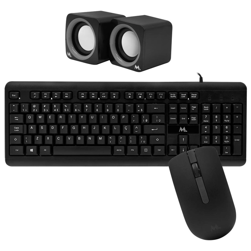 Gabinete Kit Mtek DK03 Fonte 500W Speaker Mouse Teclado Português - Preto - Imagem 3