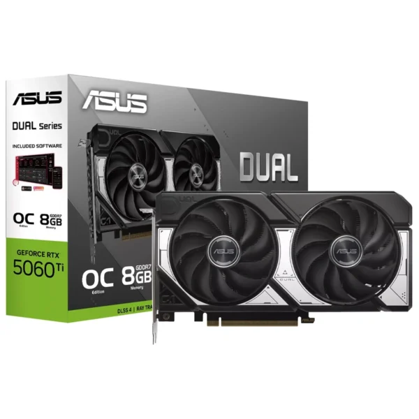Placa de Vídeo ASUS Dual OC 8GB GeForce RTX5060TI GDDR7 - DUAL-RTX5060TI-O8G