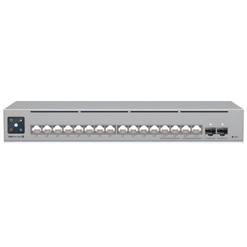 Hub Switch Ubnt USW-PRO-MAX-16-POE-BR Unifi Switch 16 Portas 180W | Branco