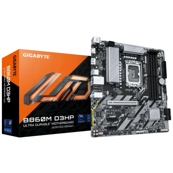 Placa Mãe Gigabyte B860M D3HP Socket LGA 1851 DDR5 Intel B860 Micro ATX