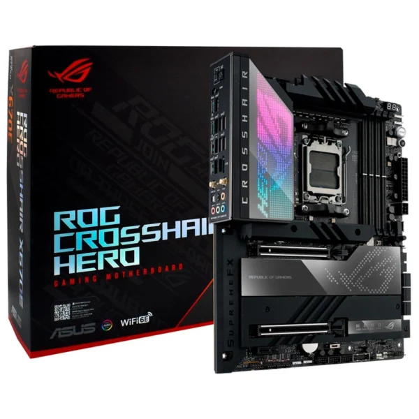 Placa Mãe ASUS ROG X670E Crosshair Hero Socket AM5 DDR5 AMD X670 ATX