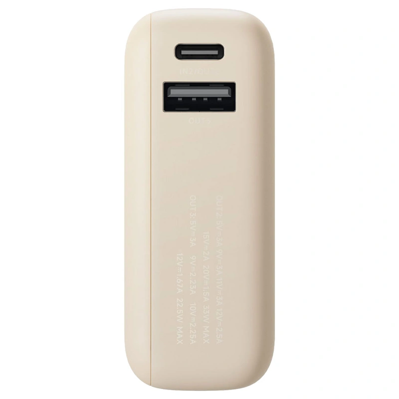 Carregador Portátil Xiaomi PB1033MI 10000MAH USB USB-C - Tan | 10000 mAh | 33W - Imagem 3