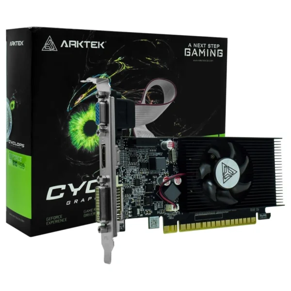 Placa de Vídeo Arktek Cyclops Gaming 1GB GeForce GT610 DDR3 - AKN610D3S1GL1 | 2560X1600