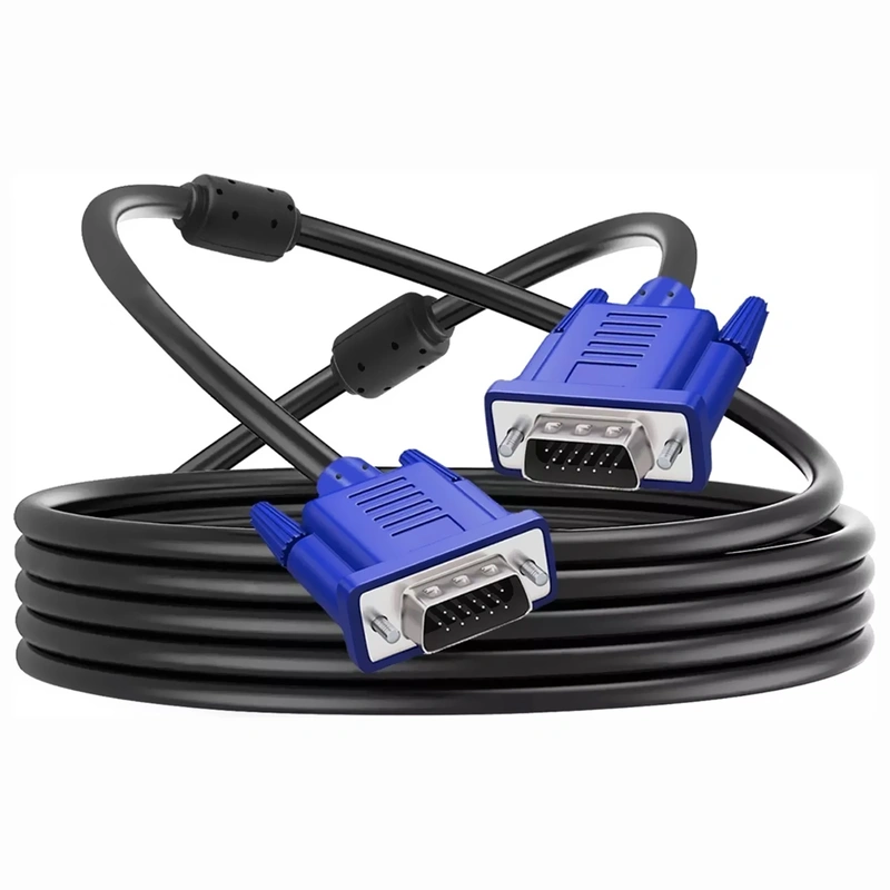 Cabo VGA para VGA - 1.5M Microfins Preto / Azul - Imagem 3