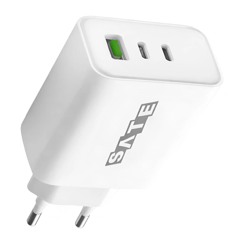 Carregador Tomada Satellite A-CC2002 USB 2 USB-C 20W - Branco