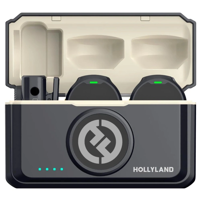 Microfone Hollyland Lark M2 Lavalier Duo Wireless - Shine Charcoal USB-C - Imagem 2
