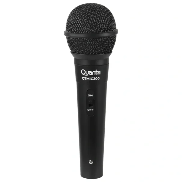 Microfone Quanta QTMIC200 - Preto Com fio XRL de 6.3 mm