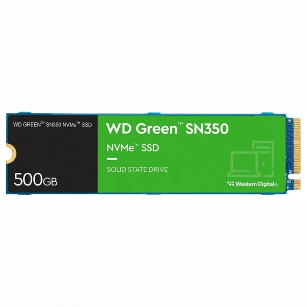 SSD Western Digital M.2 500GB SN350 Green NVMe - WDS500G2G0C PCIe Gen 3 x4 | Verde SN350