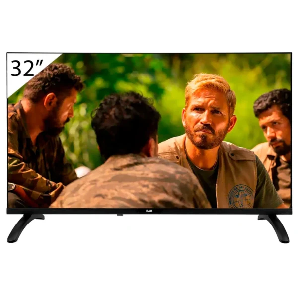 TV Smart BAK BK-32S 32 Wi-Fi Preto | 1366 x 768 | Cortex-A53 1GHz | 2 HDMI - 2 USB