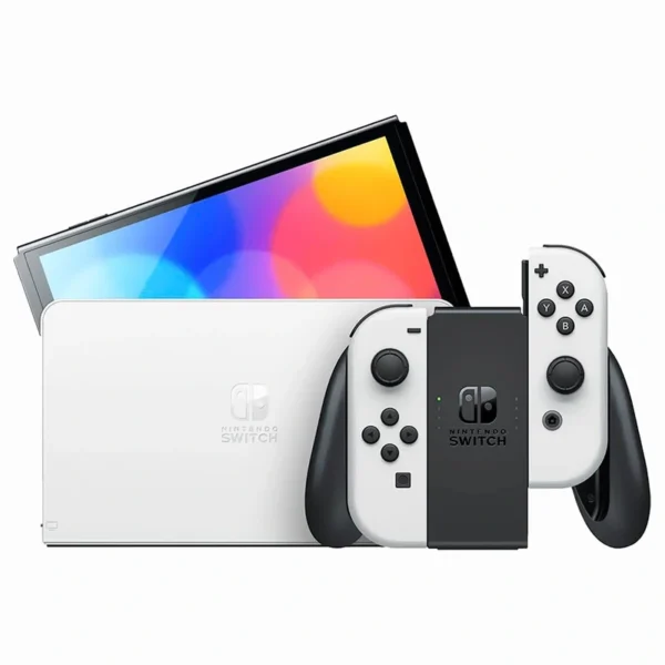 Console Nintendo Switch OLED 64GB - Preto Branco (HEG-S-KAAAA) (Japonês) | LAN - USB-C