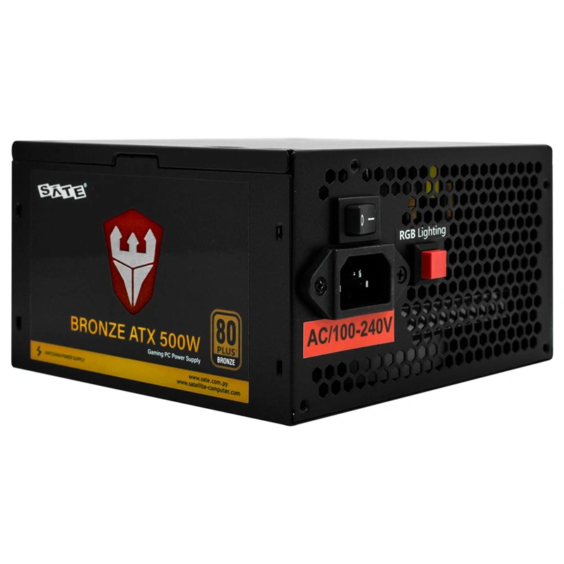 Fonte de Alimentação Satellite ATX500 500W ATX Não Modular 80 Plus Bronze RGB - Imagem 3