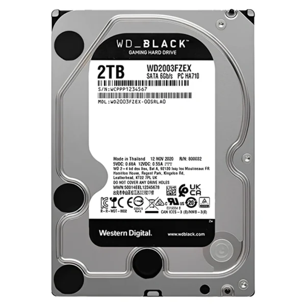 HD Western Digital 2TB WD Black 3.5 SATA WD2003FZEX | WD Preto