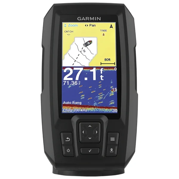 Rastreador GPS Garmin Striker 4 Plus 010-01870-01 Transdutor - Preto STRIKER PLUS 4