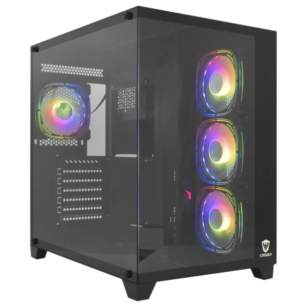 Gabinete Gamer Satellite K896 ATX 4 Cooler - Preto