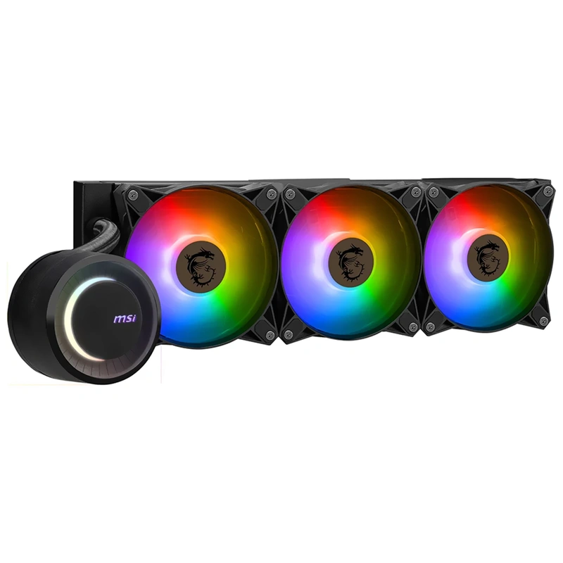 Water Cooler MSI Mag CoreLiquid E360 Intel 1150-1700 AMD TR4-AM4-AM5 ARGB 360MM Preto - Imagem 3