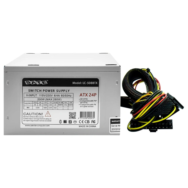 Fonte de Alimentação Satellite LC-508 200W ATX Não Modular - Imagem 2