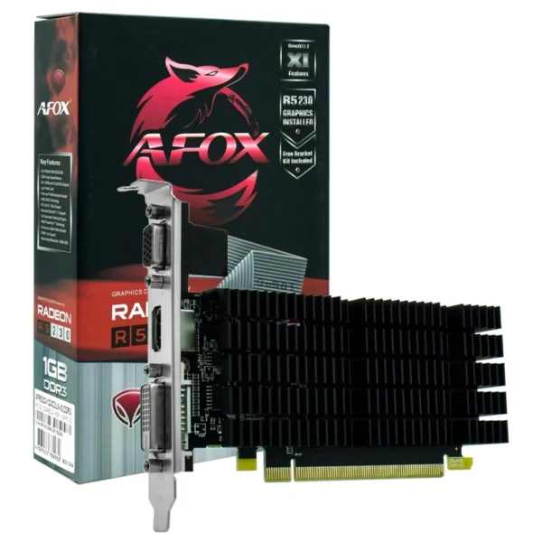 Placa de Vídeo AFOX 1GB Radeon R5-230 DDR3 - AFR5230-1024D3L9-V2 625MHz | 2048 x 1536