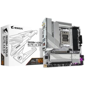 Placa Mãe Gigabyte B650M AORUS Elite AX Ice Socket AM5 DDR5