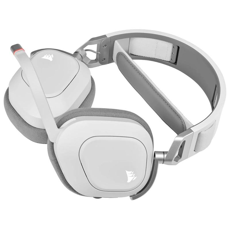 Headset Gamer Corsair HS80 RGB Wireless - Branco Cinza (CA-9011236-NA) | USB Receiver - Imagem 2