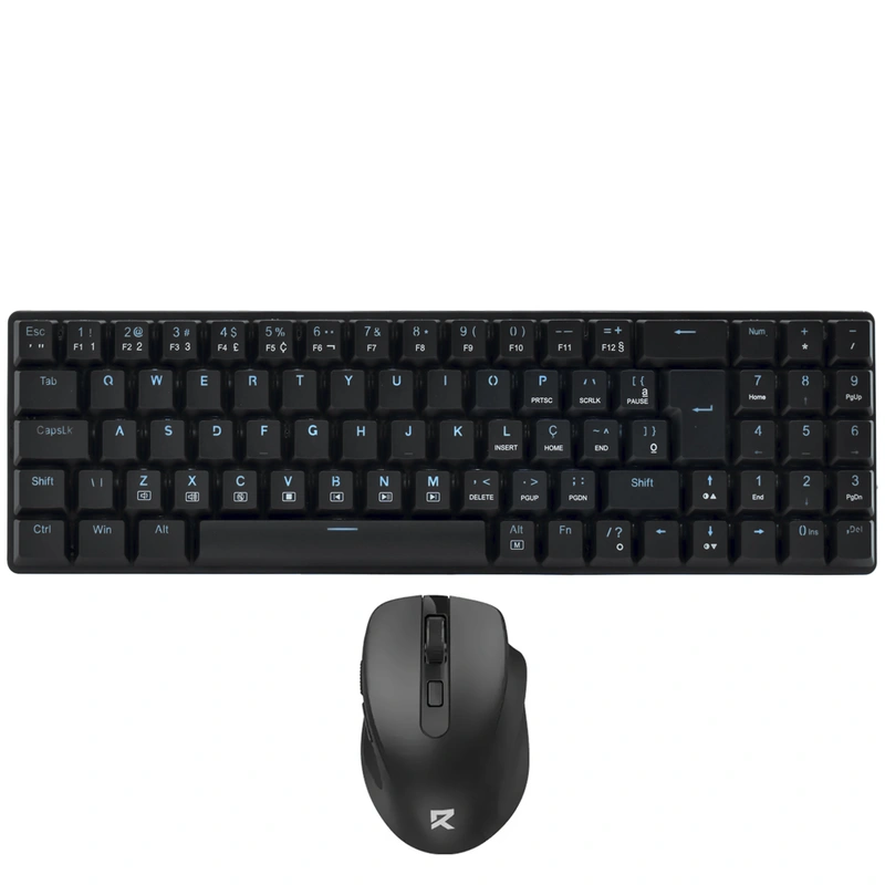 Teclado + Mouse Redragon BS-8773 Wireless Português - Preto USB Receiver