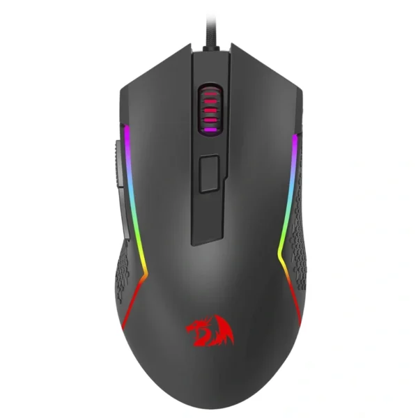 Mouse Gamer Redragon M616-RGB Trident Basic USB RGB - Preto Com Fio
