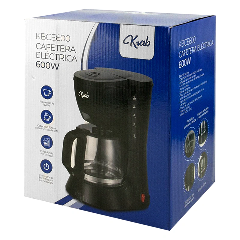 Cafeteira KRAB KBCE600 220V - Preto - Imagem 2