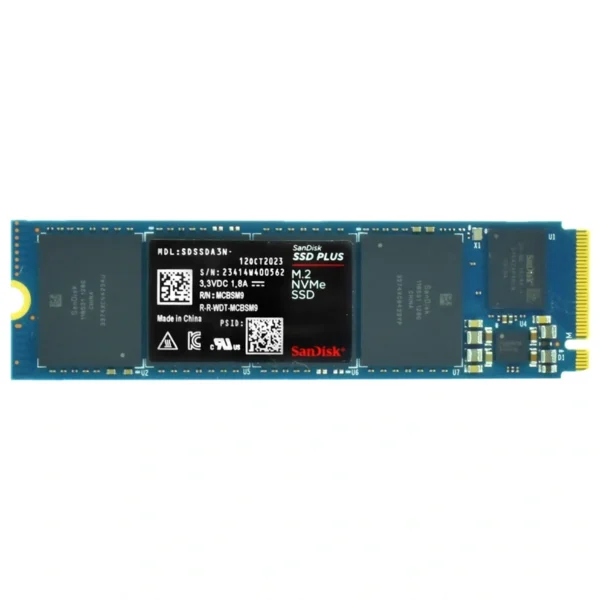 SSD SanDisk M.2 500GB Plus NVMe - SDSSDA3N-500G-G26 PCIe Gen 3