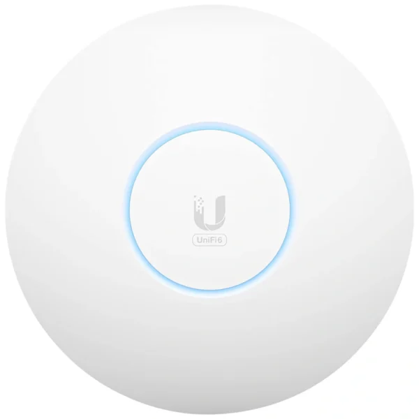 Ponto de Acesso Ubnt U6-Pro AP Dual Band Wi-Fi 6 1PoE 2.4GHz 5GHz 1WAN 5300Mbps - Branco
