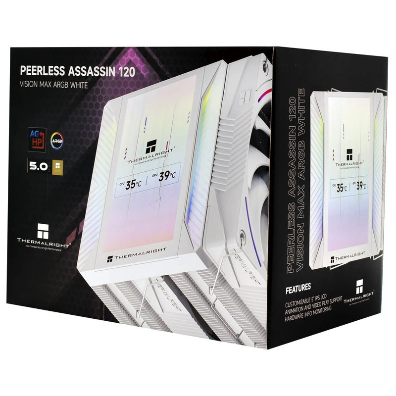 Cooler para Processador Thermalright Peerless Assassin 120 Vision Max 120mm ARGB - Branco - Imagem 3