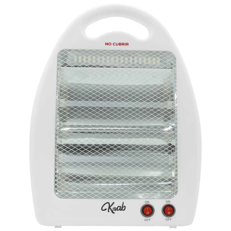 Aquecedor Portátil KRAB Cuarzo KBEP800 800W 220V - Branco