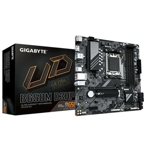 Placa Mãe Gigabyte B650M D3HP Socket AM5 DDR5 AMD B650 Micro ATX