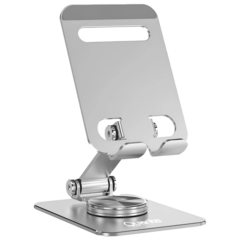 Suporte de Celular Quanta QTSAR25 para Mesa - Prata (Rotativo) - Imagem 2