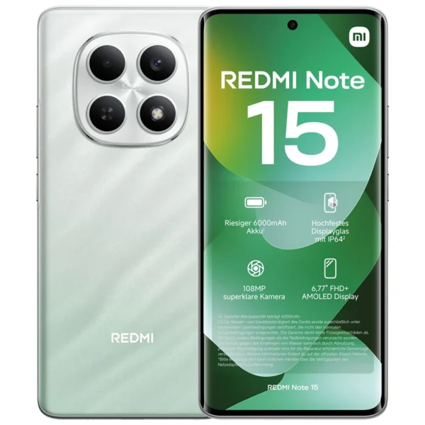 Celular Xiaomi Redmi Note 15 6GB de RAM 128GB Tela 6.77 MediaTek Helio G100-Ultra (6 nm)