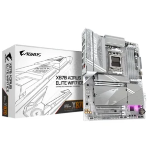 Placa Mãe Gigabyte X870 AORUS Elite Wi-Fi7 Ice Socket AM5 DDR5