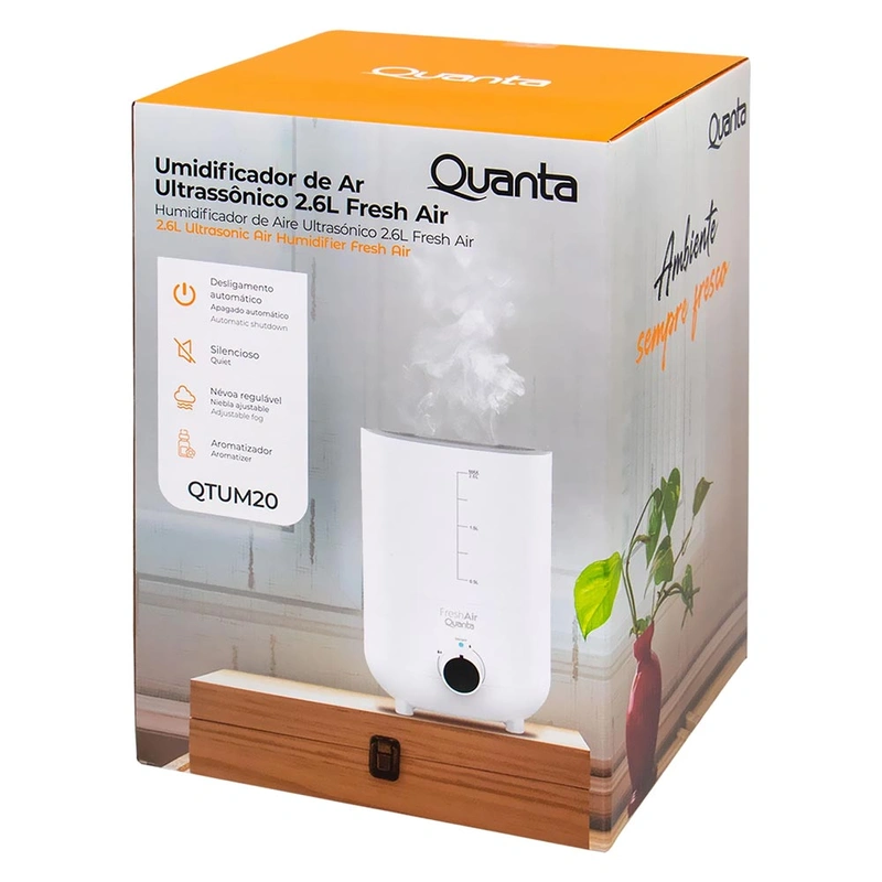 Umidificador Quanta QTUM20 Ultrassonico 2.6L - Branco | 2.6 litros | 25 W - Imagem 2
