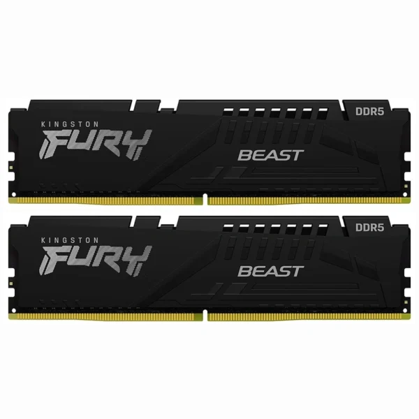 Memória RAM Kingston Fury Beast DDR5 64GB 5200MHz - Preto (KF552C40BBK2-64)