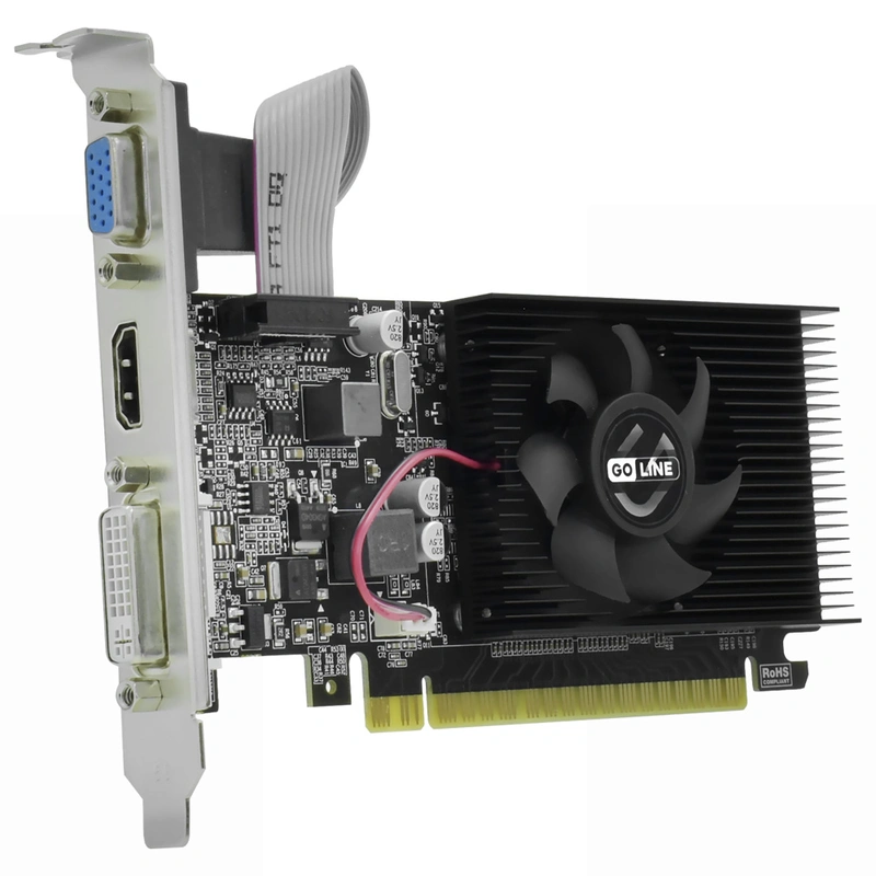 Placa de Vídeo Goline 2GB GeForce GT610 DDR3 - GT-610-2GB-D3 64 bits - Imagem 2