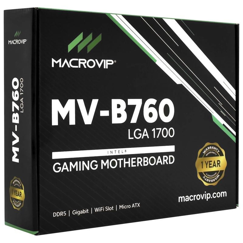 Placa Mãe Macrovip MV-B760 Socket LGA 1700 VGA DDR5 Intel B760 Micro ATX - Imagem 4