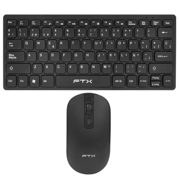 Teclado + Mouse FTX GK03 Wireless Espanhol - Preto