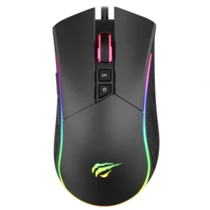 Mouse Gamer Havit MS1001S V2 Snipe Gamenote USB RGB - Preto Cinza