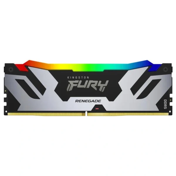 Memória RAM Kingston Fury Renegade DDR5 16GB 7600MHz RGB - Preto Prata (KF576C38RSA-16)