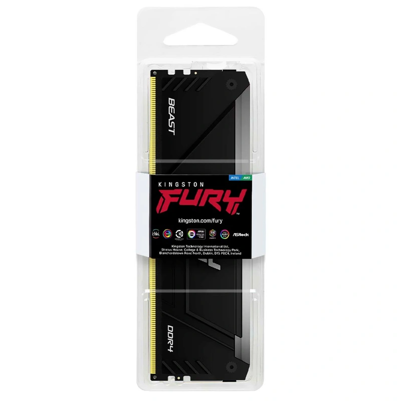 Memória RAM Kingston Fury Beast DDR4 32GB 3200MHz RGB - Preto (KF432C16BB2A32) - Imagem 3