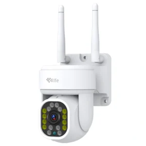 Câmera de Segurança 4LIFE FLD7G 360° Smart Outdoor Wi-Fi 2.5K 4MP - Branco